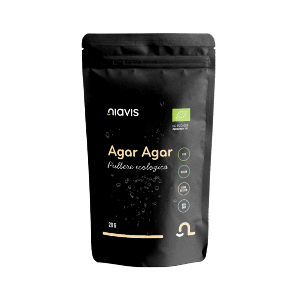 Agar-Agar Pulbere ecologică/BIO, 20g, Niavis