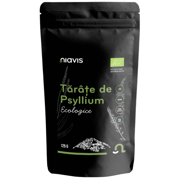 Tărâțe de Psyllium Ecologice/Bio, 125g, Niavis