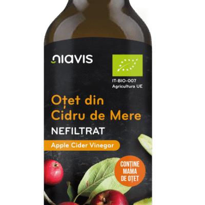Oțet din Cidru de Mere Nefiltrat Ecologic/BIO, 500ml, Niavis