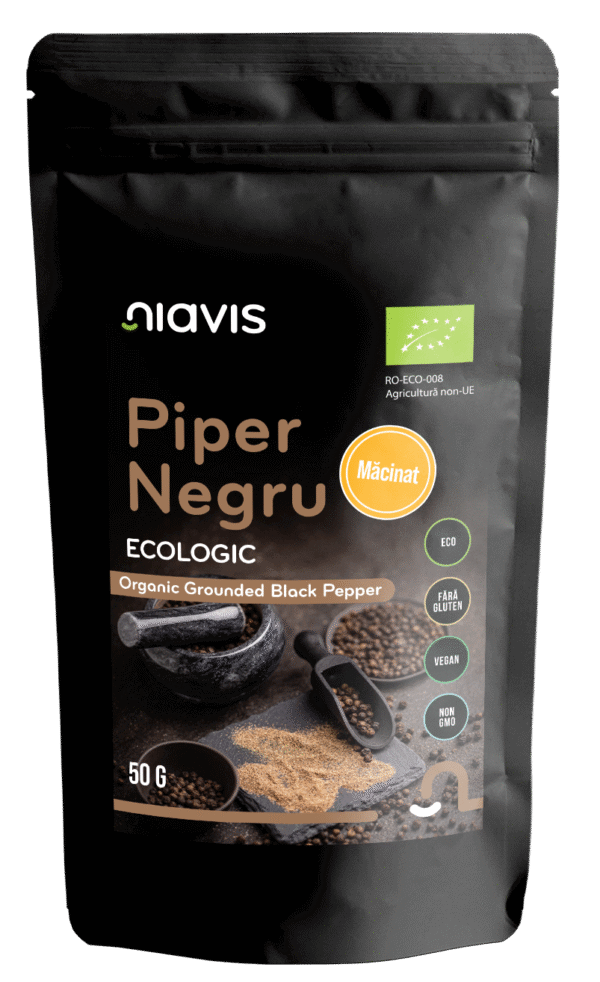 Piper Negru măcinat Ecologic/BIO, 50g, Niavis
