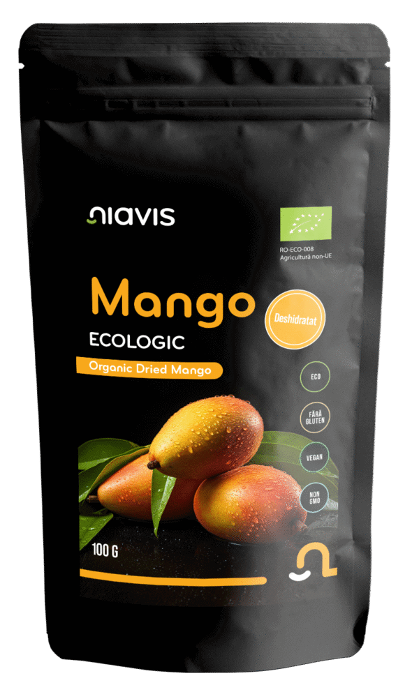 Mango Deshidratat Ecologic/BIO, 100g, Niavis