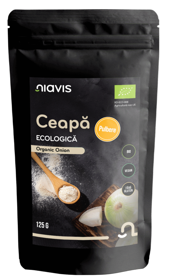 Ceapă pulbere ecologică/BIO, 125g, Niavis