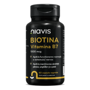 Biotină - Vitamina B7 1000mcg, 60cps, Niavis