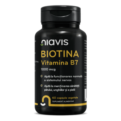 Biotină - Vitamina B7 1000mcg, 60cps, Niavis