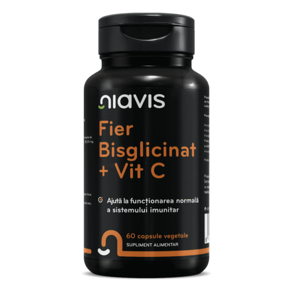 Fier Bisglicinat+Vitamina C, 60cps, Niavis