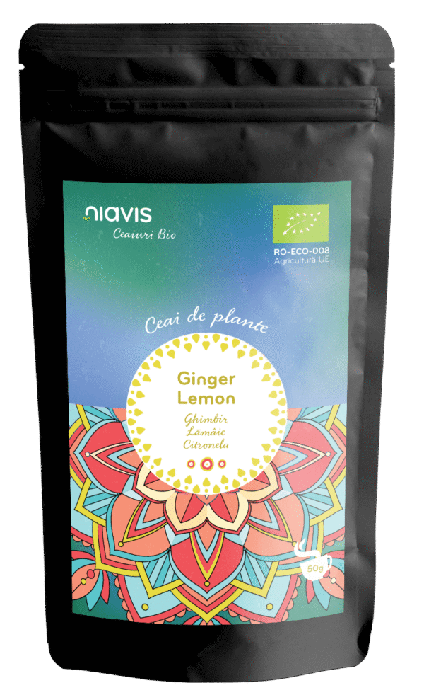 Ceai Ecologic/BIO "Ginger Lemon", 50g, Niavis
