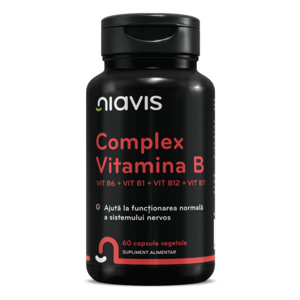 Vitamina B Complex, Vit B6+Vit B1+Vit B12+Vit B7, 60cps, Niavis