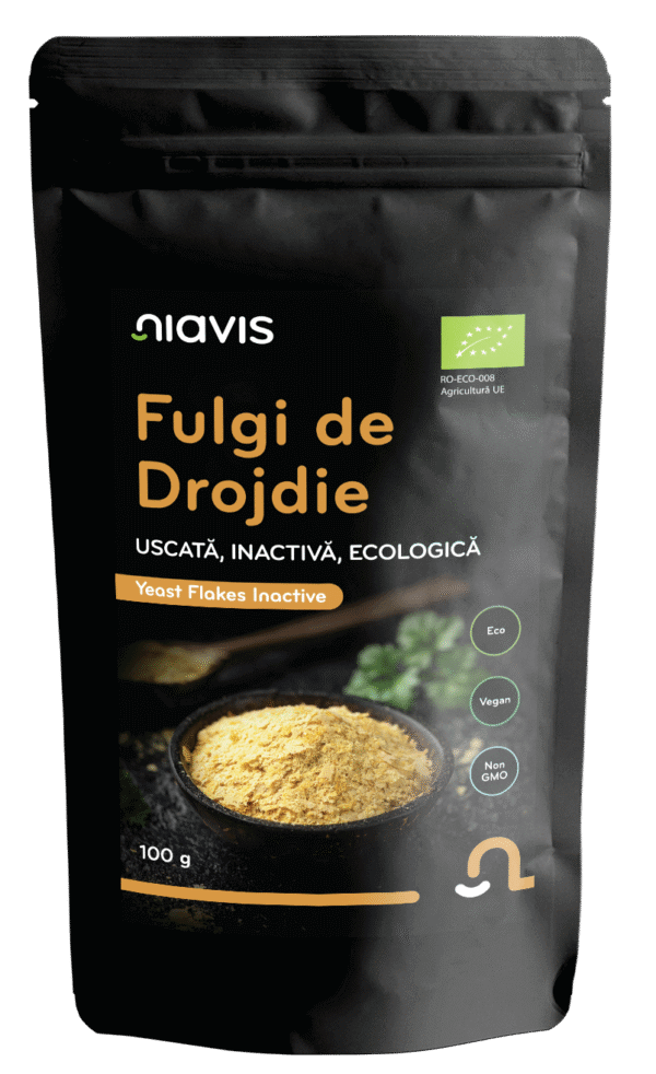 Fulgi Ecologici de Drojdie uscată inactivă, 100g, Niavis