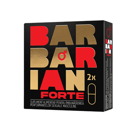 Supliment pentru potență Barbarian Forte, 2 capsule, Adya Green Pharma