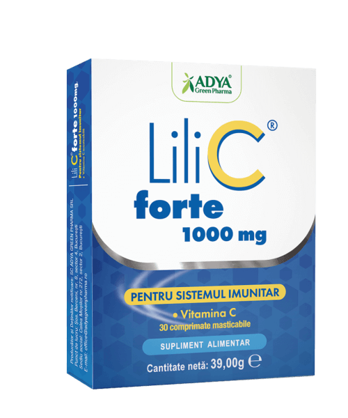 Vitamina C 1000 mg Lili C Forte, 30 comprimate, Adya Green Pharma