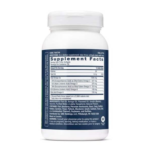 764744-1 Triple Strength Omega Complex, 90 Cps, GNC