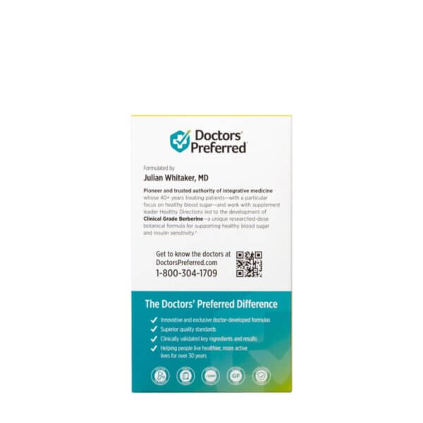 Doctors’ Prefered Berberine Clinical Grade 500 Mg, 90 Cps, GNC