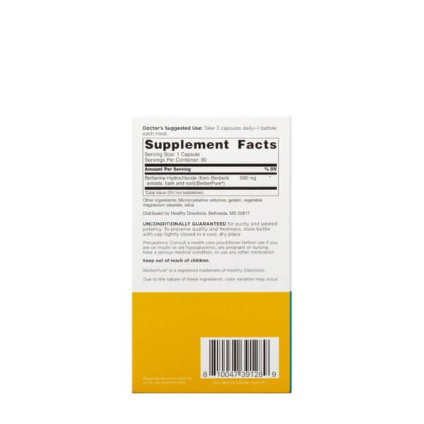 Doctors’ Prefered Berberine Clinical Grade 500 Mg, 90 Cps, GNC