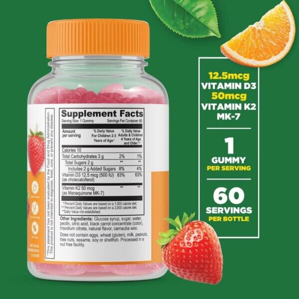 Vitamina D3+k2 Jeleuri Pentru Copii