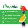 Lifeable Vitamin D3 + K2 Kids Gummies, Vitamina D3+k2 Jeleuri Pentru Copii, Cu Aroma Naturala De Capsuni, 60 Jeleuri
