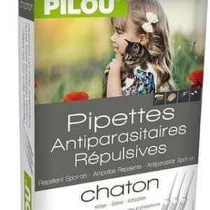 Pipetă antiparazitară PILOU pisici Junior (Kitten), 3x1ml