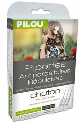 Pipetă antiparazitară PILOU pisici Junior (Kitten), 3x1ml