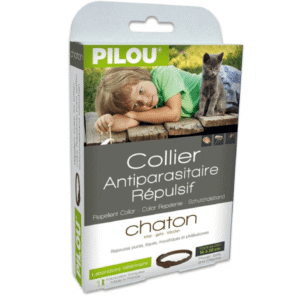 Zgardă antiparazitară PILOU pisici Junior, 35cm
