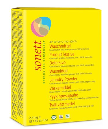 Detergent praf pentru rufe ecologic 2.4kg Sonett