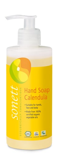 Sapun lichid pentru maini cu galbenele ecologic 300ml Sonett
