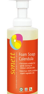 Sapun lichid spumant cu galbenele pentru copii ecologic 200ml Sonett