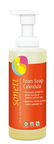 Sapun lichid spumant cu galbenele pentru copii ecologic 200ml Sonett