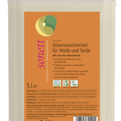 Detergent lichid pentru lana si matase ecologic 5l Sonett