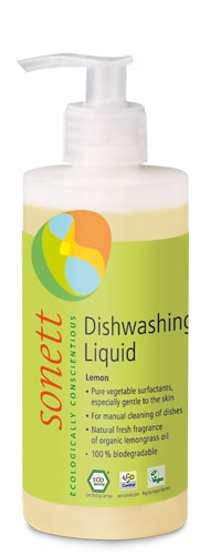 Detergent lichid pentru vase cu lamaie ecologic 300ml Sonett