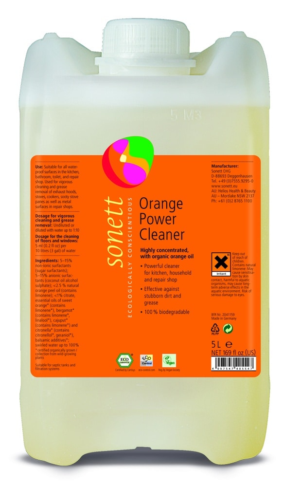 Detergent lichid universal concentrat cu ulei de portocale ecologic 5l Sonett