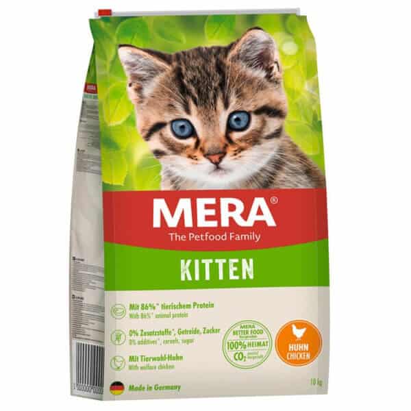 Hrană uscată pisici MERA Kitten, Pui, 10kg