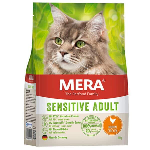 Hrană uscată pisici MERA Sensitive Adult, Pui, 400g