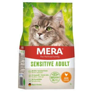 Hrană uscată pisici MERA Sensitive Adult, Pui, 2kg