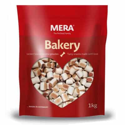 Recompense pentru câini Adult, MERA Bakery, Mini Rulouri, Pui, Vită și Pește, 1kg