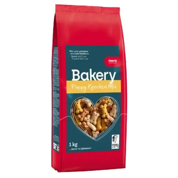 Recompense pentru câini Junior, MERA Bakery, Knochen Mix, Biscuiti, Carne, 1kg