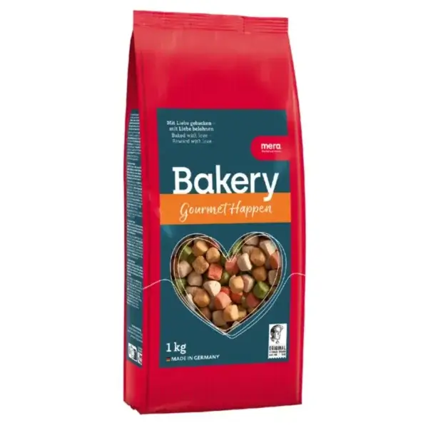 Recompense pentru câini Adult, MERA Bakery, Gourmet Happen, Biscuiți, Carne și Legume, 1kg