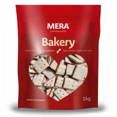 Recompense pentru câini Adult, MERA Bakery, Sandwich, Pui, Vită și Pește, 1kg