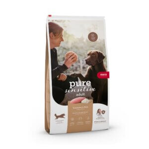 Hrană uscată câini MERA Pure Sensitive, Medium Maxi, Adult, Curcan și Orez, 12,5kg