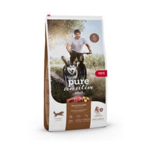 Hrană uscată câini MERA Pure Sensitive, Fresh Meat, Medium Maxi, Adult, Vită și Cartof 12,5kg