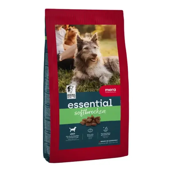 Hrană semi-umedă câini MERA Essential Soft Brocken, 12,5kg