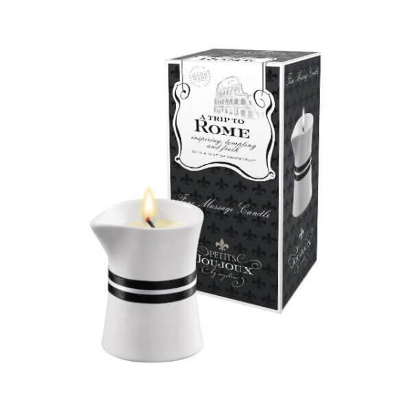 Lumânare pentru masaj Rome, cu aromă de grefă, 120 gr, Petits Joujoux