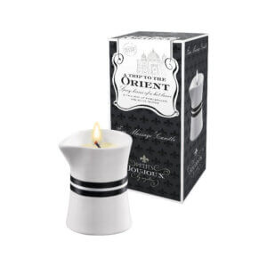 Lumânare pentru masaj Orient, cu aromă de rodie și piper alb, 120 gr, Petits Joujoux