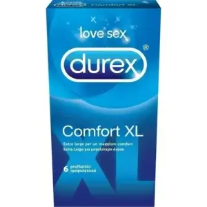 Prezervative Comfort XL, 6 bucăți, Durex