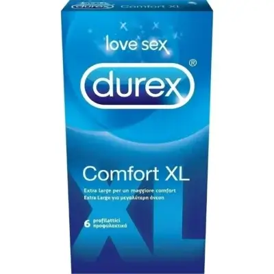 Prezervative Comfort XL, 6 bucăți, Durex