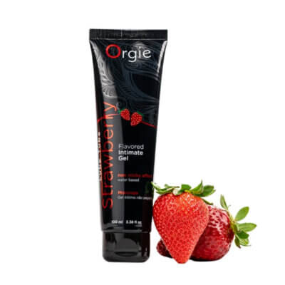 Lubrifiant pe bază de apă, Strawberry, 100 ml, Orgie