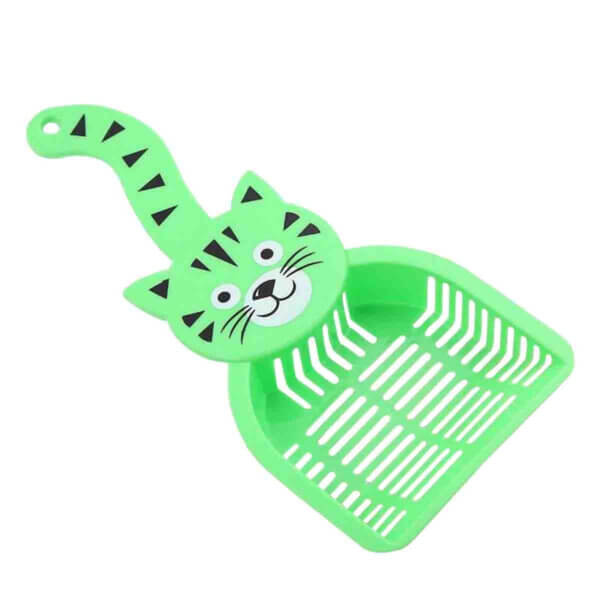 Lopățică pentru litieră, Kitty, Verde