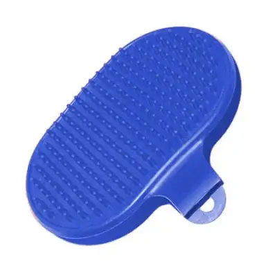 Perie mânușă Ovala pentru câini si pisici, Cauciuc, 13x8cm