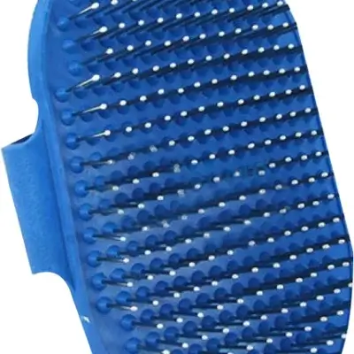 Perie mânușă Ovala pentru câini si pisici 4DOG , 13x8.5cm