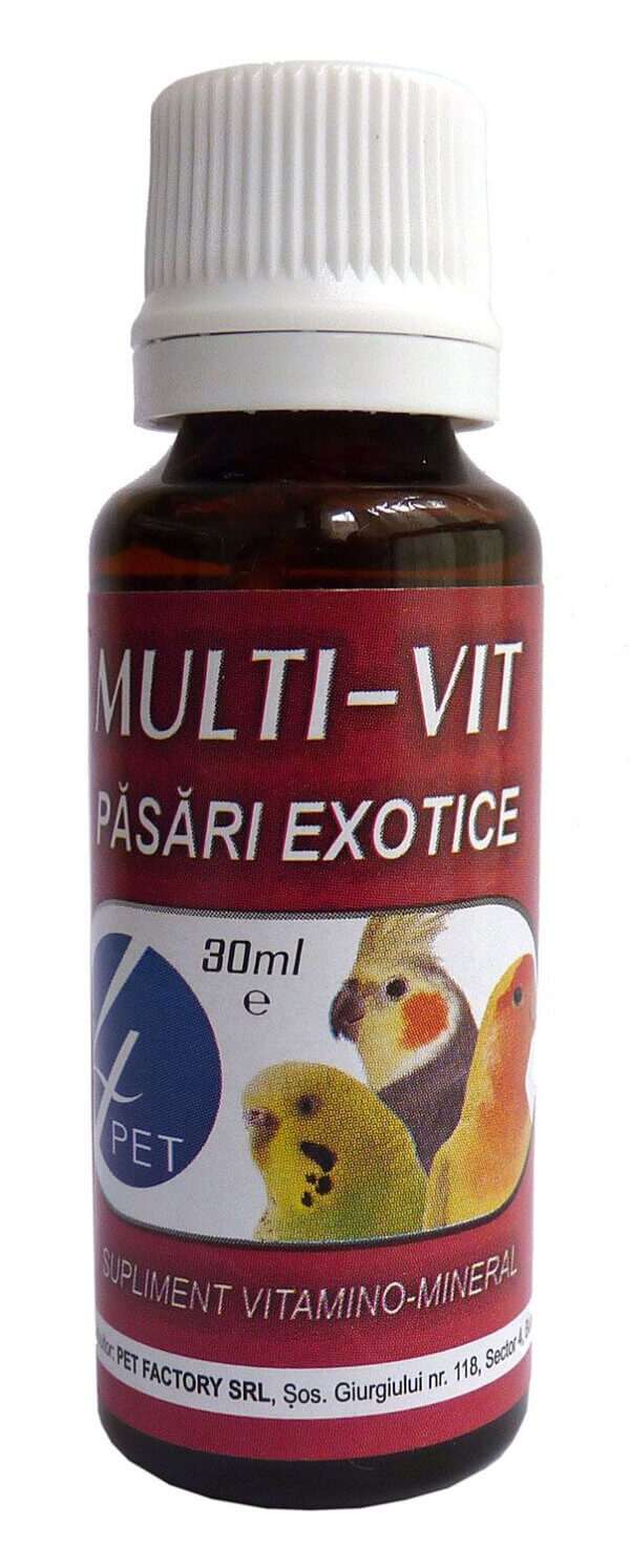 Multi-Vit, Păsări Exotice, 4PET, 30ml