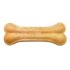 Recompensa pentru câini Adult, 4DOG, Os din Piele Presată, 12.5cm