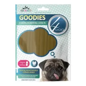 Recompense pentru câini Adult, 4DOG GOODIES Dental Sticks, Dovlecel și Vitamine, 80g